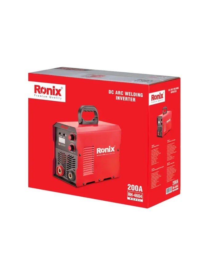 RONIX DC Arc Welding Inverter 200A-Turbo Fan Plus #RH-4604 - Image 5